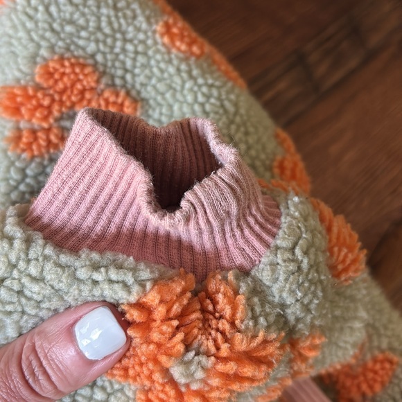 Nora Madison Girls flower Fleece Jacket 6-7 Y - Picture 5 of 11